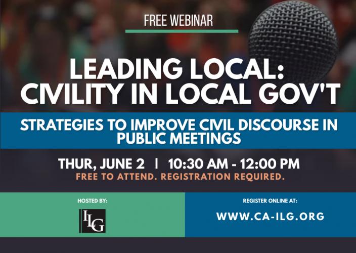 Leading Local: Civility in Local Government - Institute for Local ...